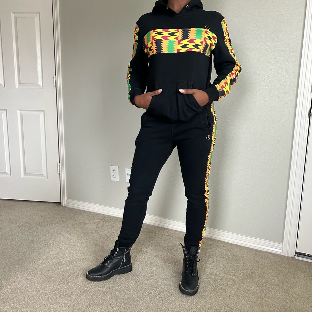 D’Iyanu Kente print Jogger Set